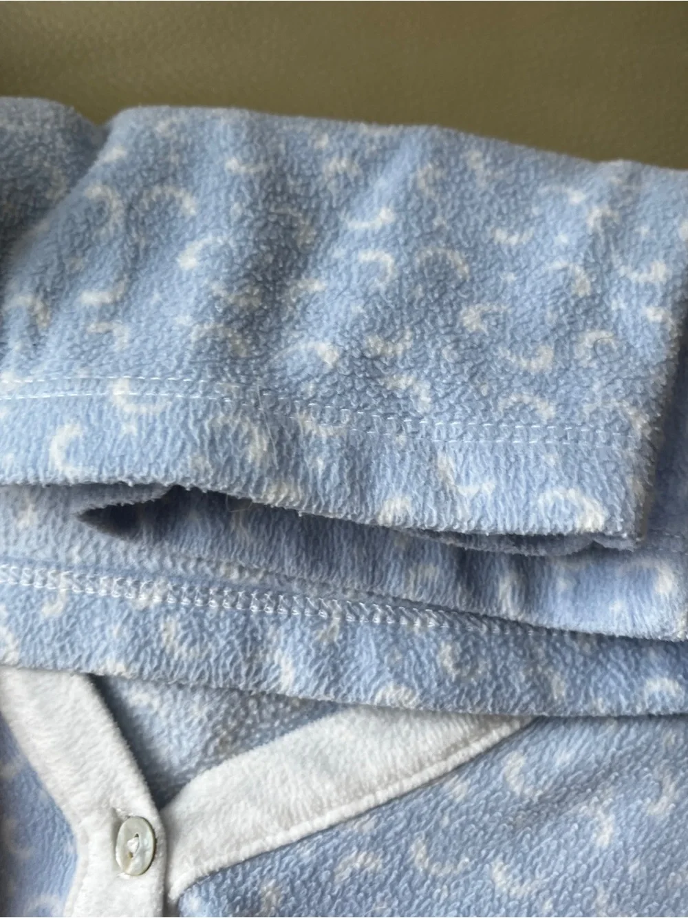 Eileen West Light Blue Microfleece Pajama Set